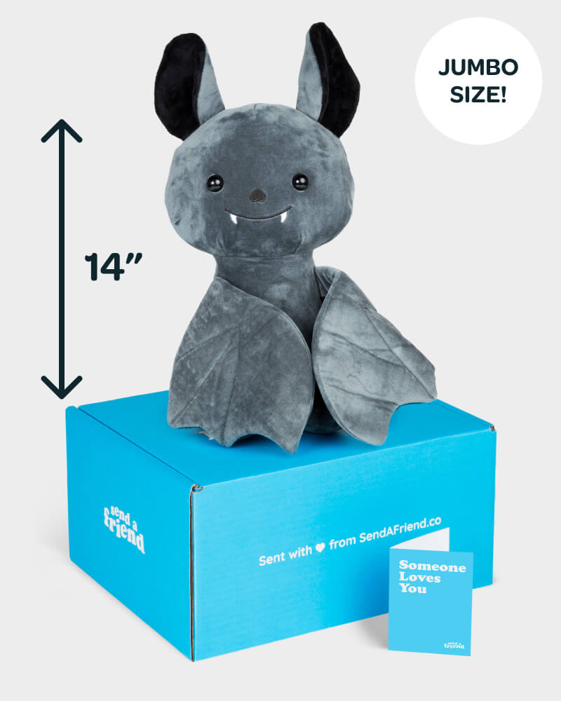 Binks the Jumbo Bat Stuffed Animal Care Package - SendAFriend