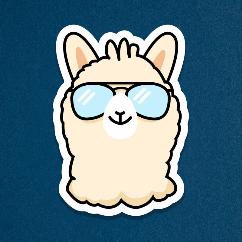 Llama Sticker — SendAFriend's Stuffed Animal Care Packages