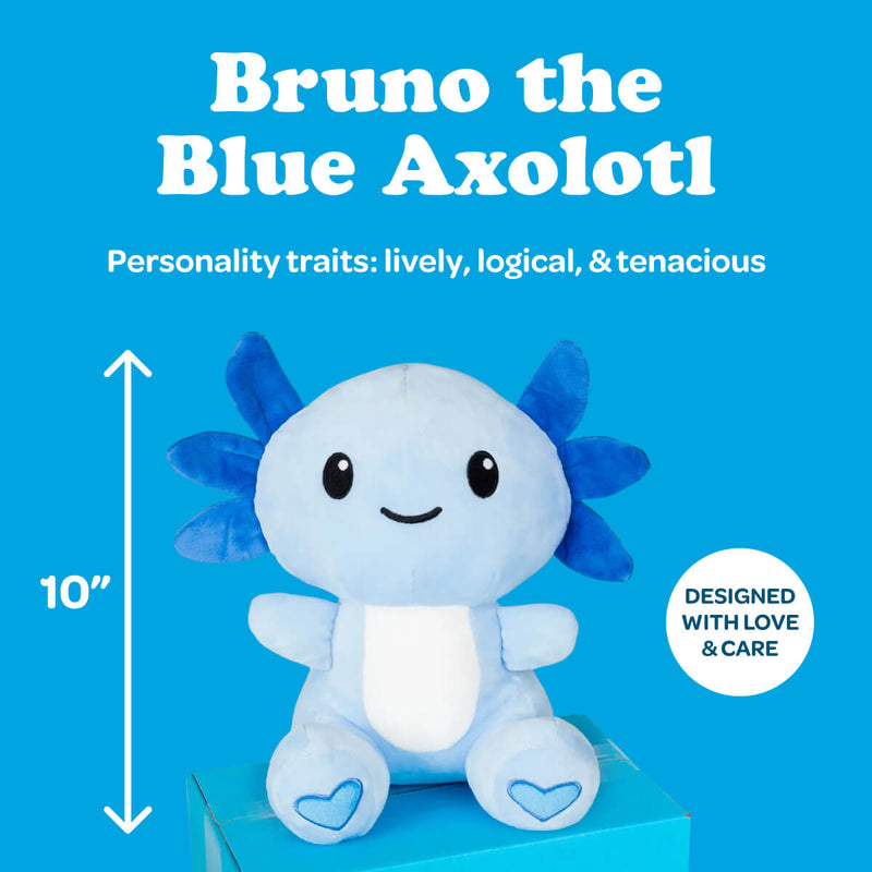 Bruno the Blue Axolotl 🩵
