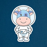 Blueberry Cow Sticker