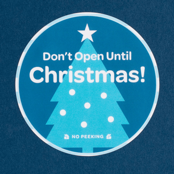 Don't Open Until Christmas Sticker product photo