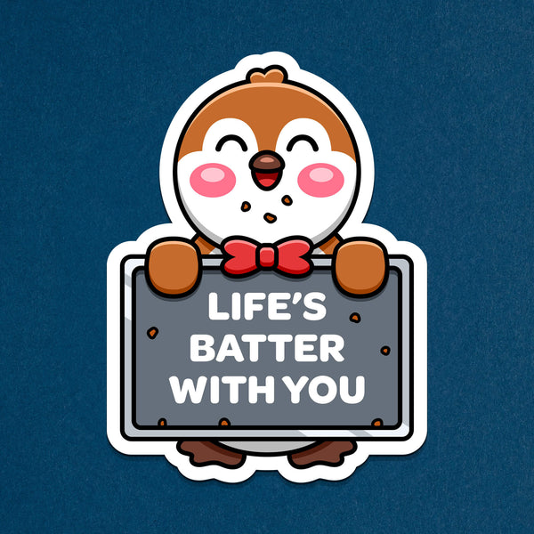 Gingerbread Penguin Sticker product photo