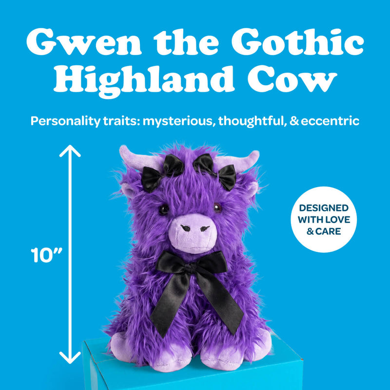 Gwen the Gothic Highland Cow 💜🐮