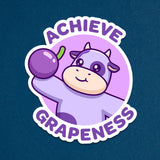 Grape Cow Sticker