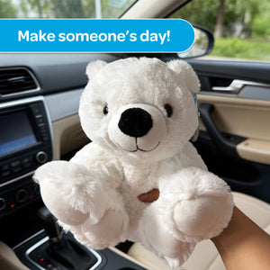 Peaches the Polar Bear Stuffed Animal Care Package - SendAFriend