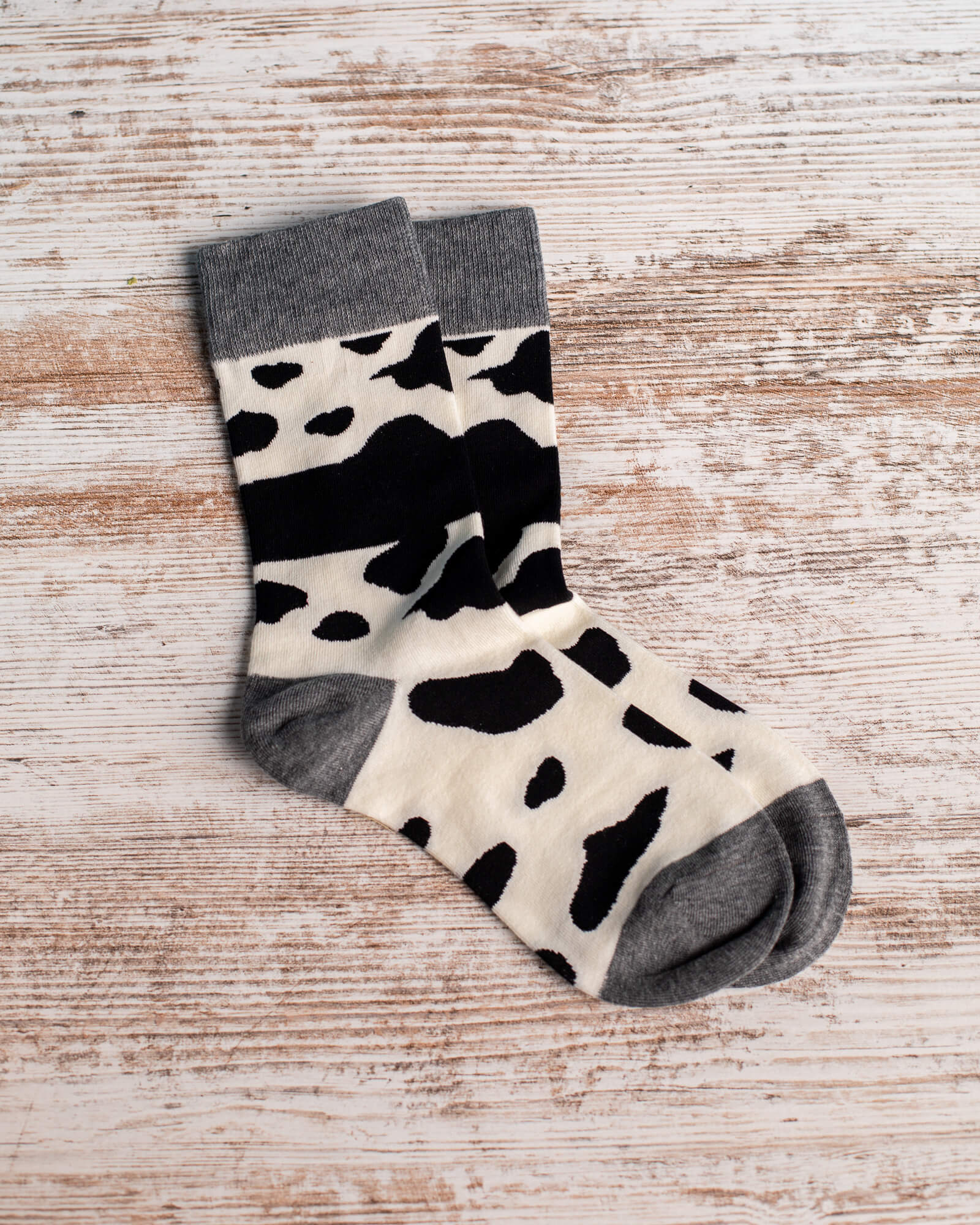 Photo of cow print socks included in Cowboy Bundle