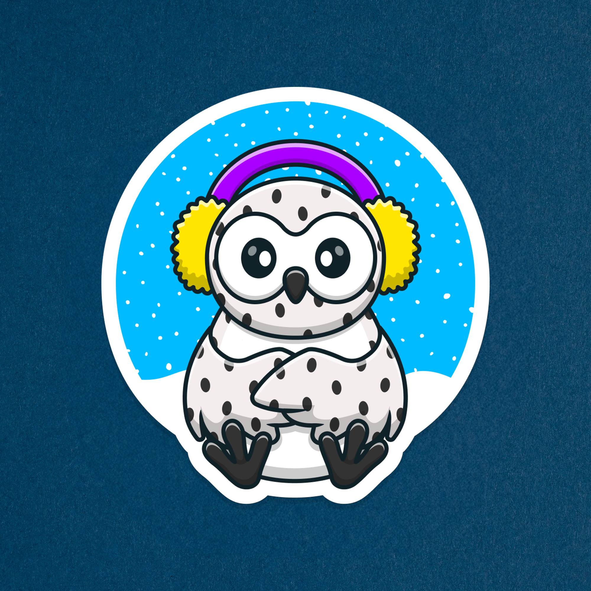 Snow Owl Sticker