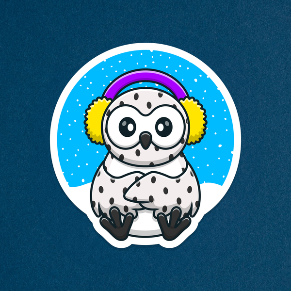 Snow Owl Sticker product photo