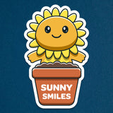 Sunflower Axolotl Sticker