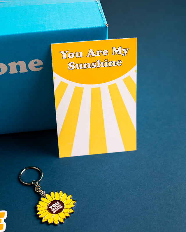 Photo of Promotional Card included with You Are My Sunshine Bundle. Card reads: You Are My Sunshine