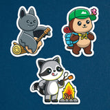 Camping Themed Sticker Pack