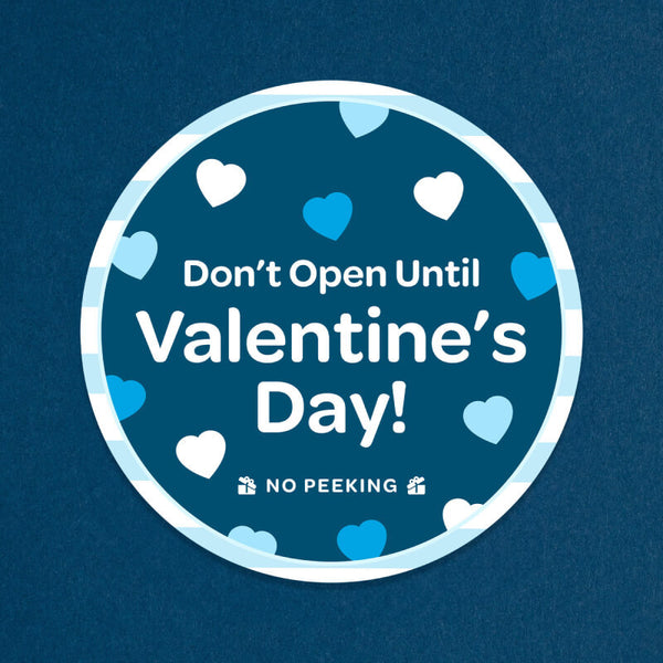 Don't Open Until Valentine's Day Sticker product photo