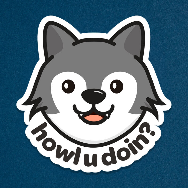 Wolf Sticker