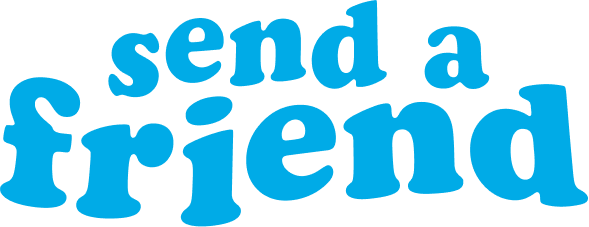 Send a Friend Logo. Link to Homepage